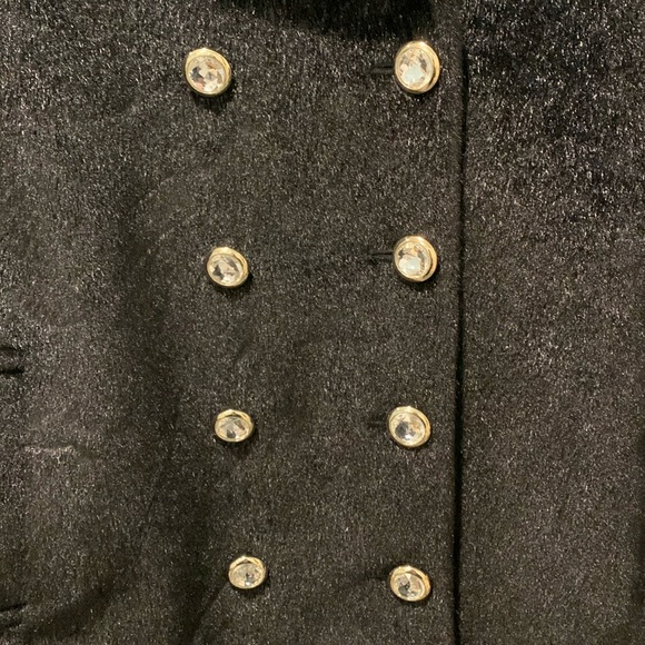 Gryphon Faux Fur Fuzzy Coat Holiday Peacock Size Small - Picture 4 of 11